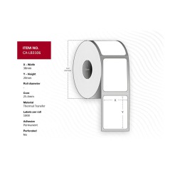 Capture Label 38 x 20 mm, Core 25.4 - CA-LB3106